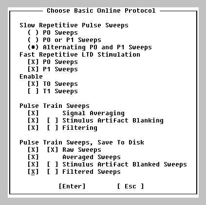 Basic Online Protocol Dialog